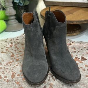 Lucky Brand Gray Ankle Boots